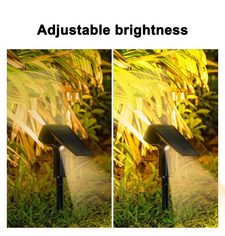 Spot Lights 2 Sides Adjustable Outdoor Waterproof LED Solar Light Garden