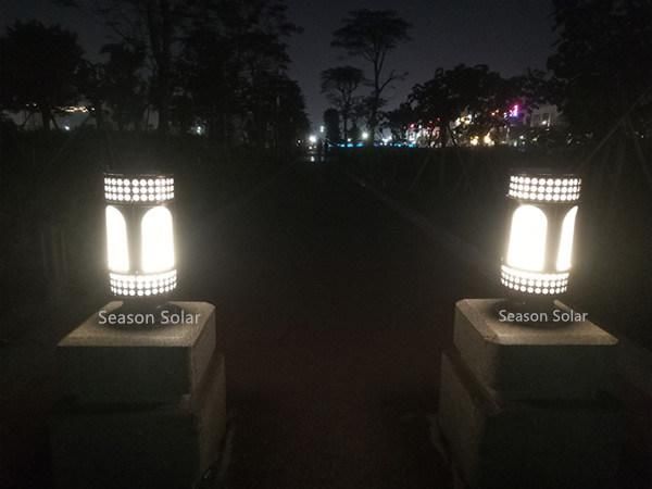 New Energy Round Style LED Lighting Lamp Outdoor Solar Garden Light for Gating Lighting