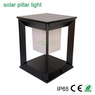 High Lumen IP65 Garden Waterproof Outdoor Solar Gate Post Pillar Light with Warm + White LED Light