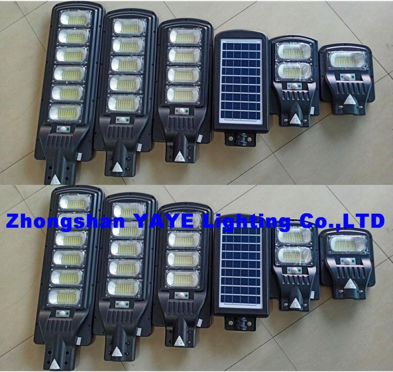 Yaye Hot Sell 50W/100W/150W/200W/250W/300W Roadway Home Highway Garden Project Solar Street All in One Light