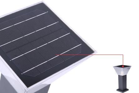 Bspro High Quality Outdoor Decorative Aluminum Solar Powered Garden Light