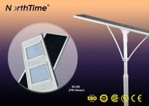 Solar-Powered Street LED Lamps Outdoor Lighting Fixture Phone APP PIR Sensor