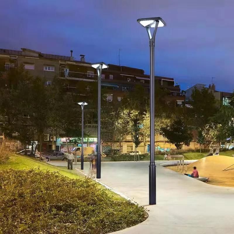 New European Style LED Lighting Lamp Outdoor Pathway Garden Light Solar Parking Lot Lighting with LED Sensor Light