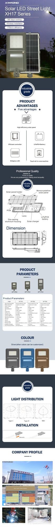 Single Lamp Solar LED Street Lighting Manufacturer