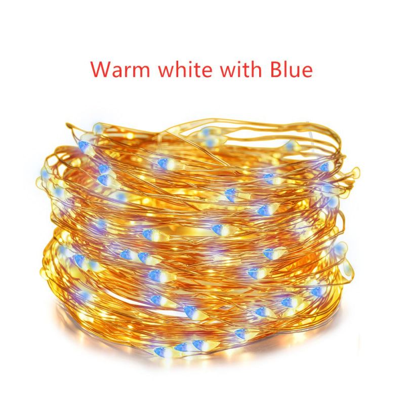 IR Dimmable 11m/21m/31m/51m LED Outdoor Solar String Lights for Fairy Holiday Christmas Party Garland Lighting Valentine′s Day