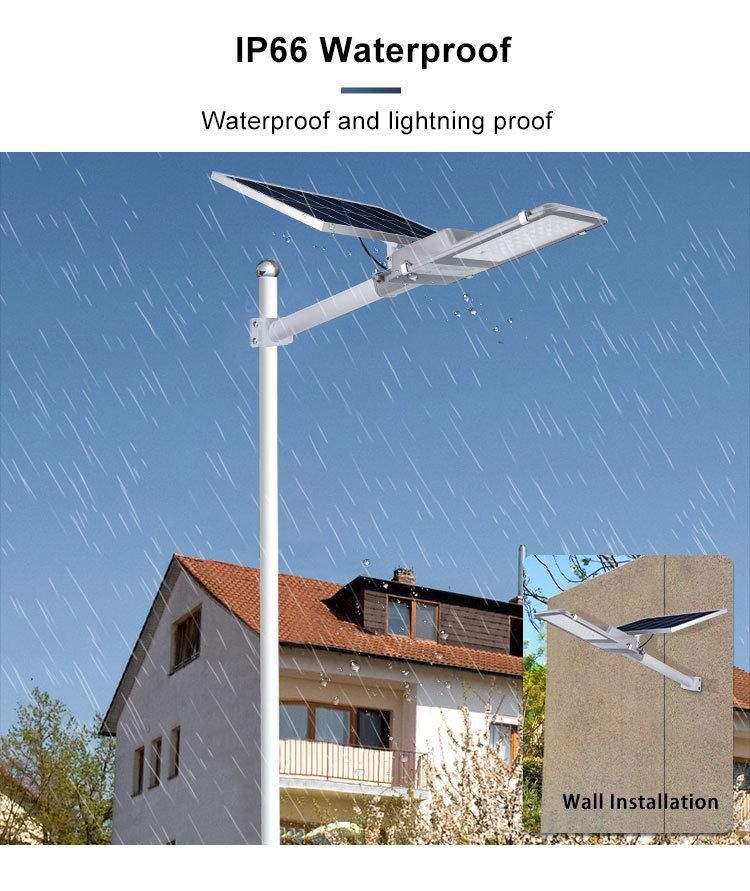 300W Seperated Solar Outdoor IP66 Waterproof Factory Street Wall Garden LED Light