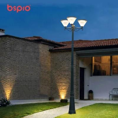 Bspro New Design Outdoor Waterproof Wholesale Lighting Bright Aluminium LED Solar Garden Light