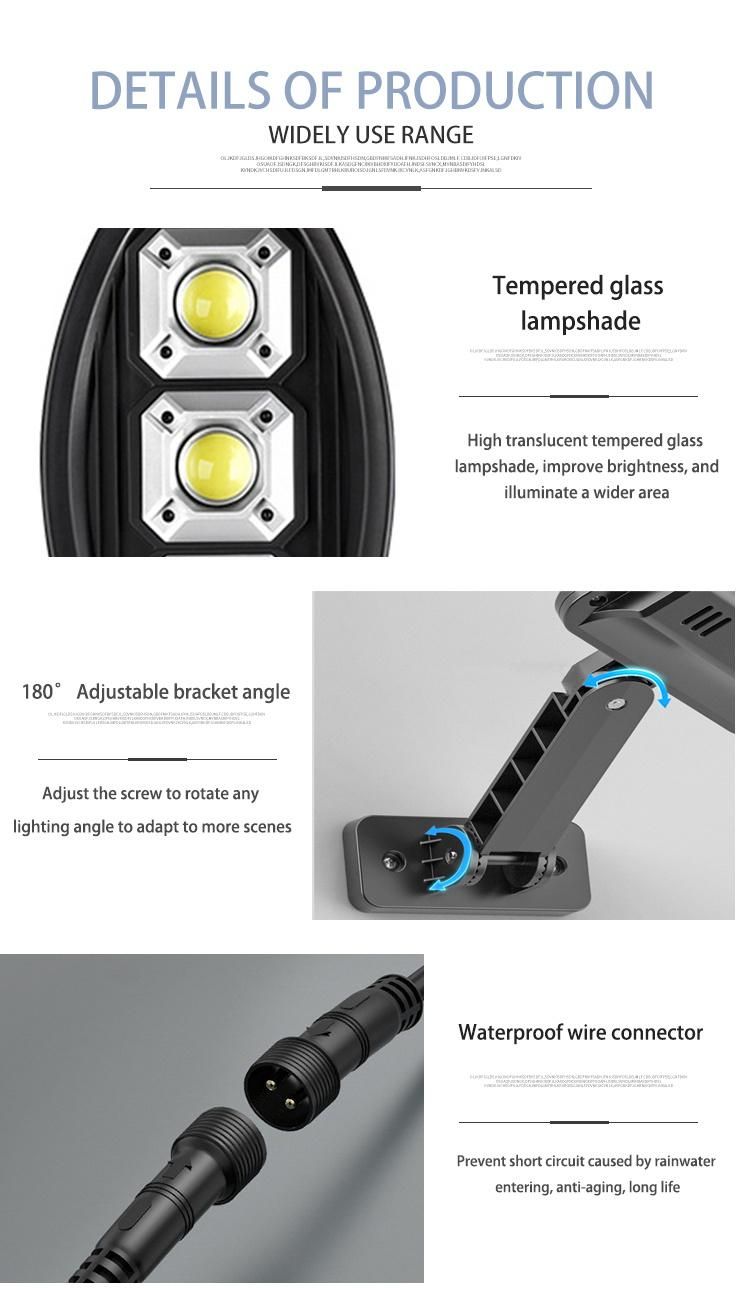 High Lumen Outdoor100W System Control Controller LED Solar Street Light Fixture Street Light