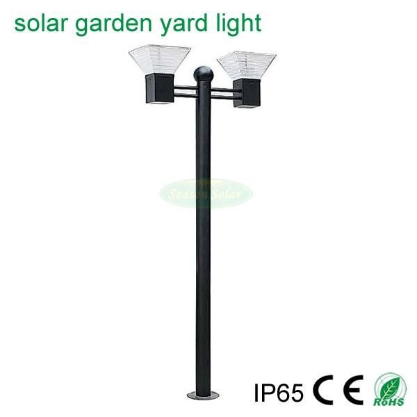 Outdoor 2.2m Alu. Lighting Fixture Garden Yard Decoration Light Solar Lighting with LED Sensor Light