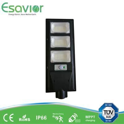 Motion Sensor 90W All in One Integrated LED Outdoor Solar Street/Road/Garden Light with IP66