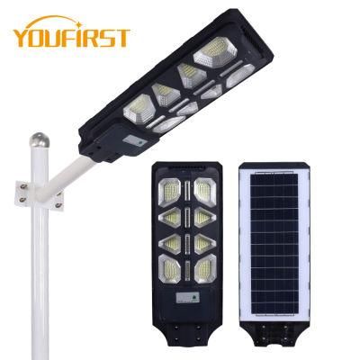 Outdoor Remote Radar Sensor IP65 Waterproof 30W 60W 90W Solar LED Street Light