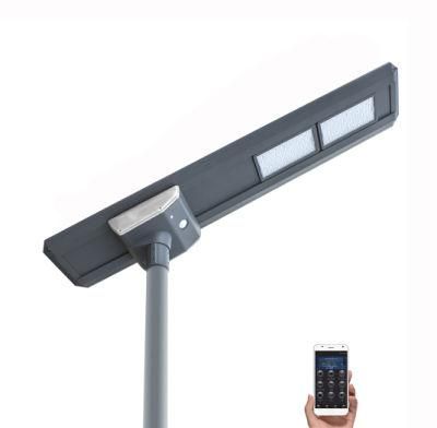 Outdoor Die-Casting Aluminum Sensor APP All in One LED Solar Street Light