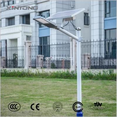 Octagonal Grey/Black Pole Outdoor LED Solar Road Light Stand Alone