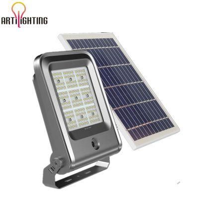 Adjustable Dusk to Dawn Outdoor Security Flood Light 6500K Daylight LED Solar Light with Remote Control