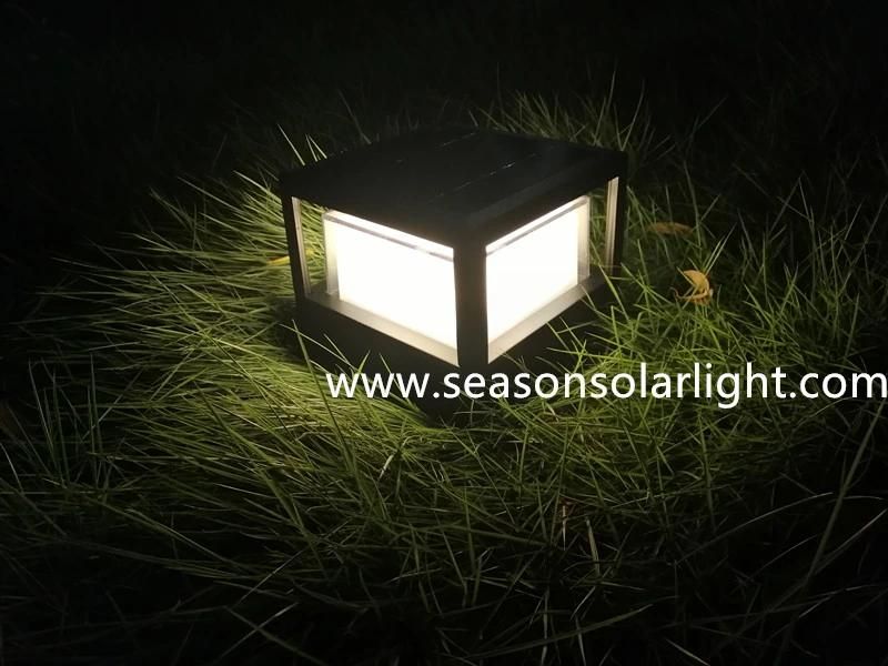 New Energy Saving LED Light Lamp Fence Post LED Garden Outdoor Solar Fence Light with LED Chip