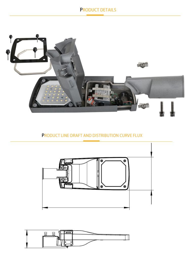 5 Years Warranty Street Lamp Lighting 50W LED Street Light