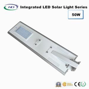 50W Integrated LED Solar Street Light with PIR Sensor