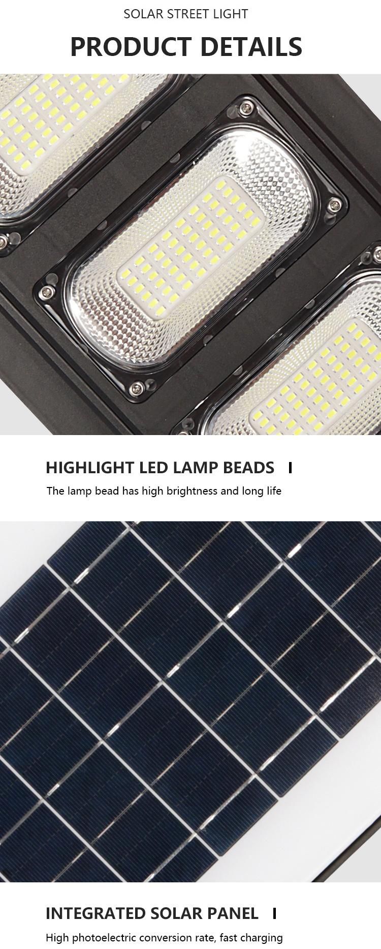 Best Price Solar Street Lamps 100W LED Sensor Solar Lighting