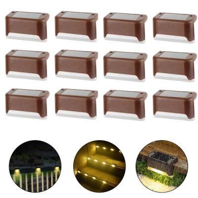 Solar Lights Solar Step Lights Outdoor Waterproof LED Solar Power Garden Light Lamp Decoration for Patio Stair Garden Yard Fence