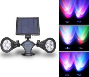 Double Head Outdoor Waterproof Solar LED Spotlight Solar LED Garden Light Solar LED Spot Light 3W