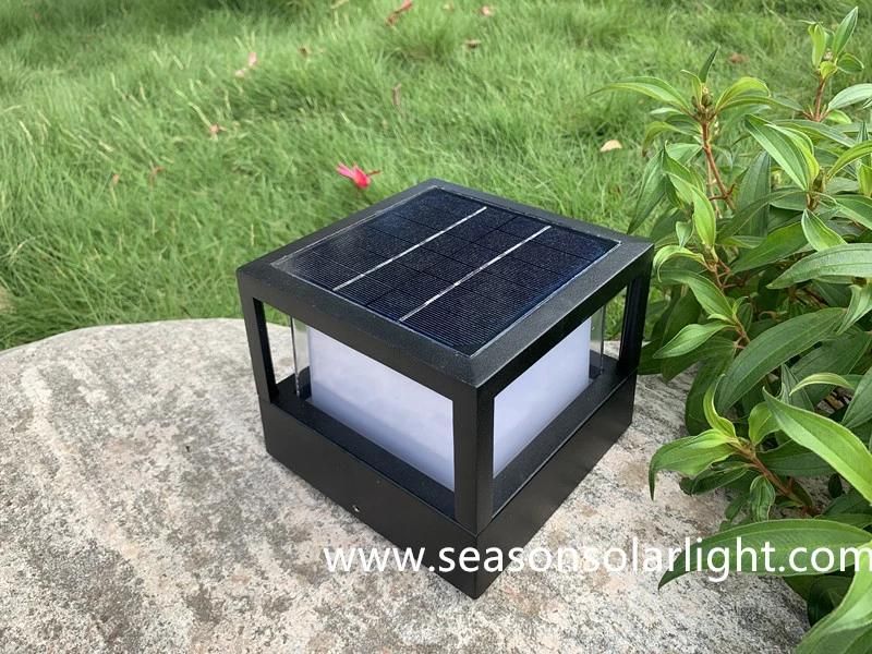 New Energy Saving LED Light Lamp Fence Post LED Garden Outdoor Solar Fence Light with LED Chip