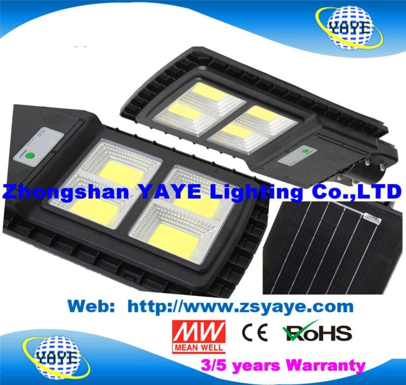 Yaye 18 Hot Sell Good Quality Good Price 100W All in One Solar Waterproof IP65 Integrated 150lm/W All in One Solar LED Street Light with Remote Controller
