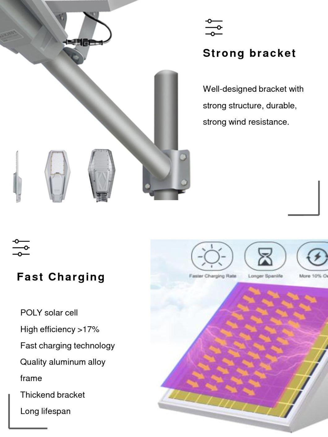 New Design Energy Saving All in One LED Solar Street Light for Government Road Lighting Project with 10 Years Production Experience