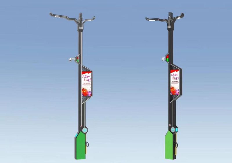 Smart City Solution Smart Pole System with Environmental Monitoring