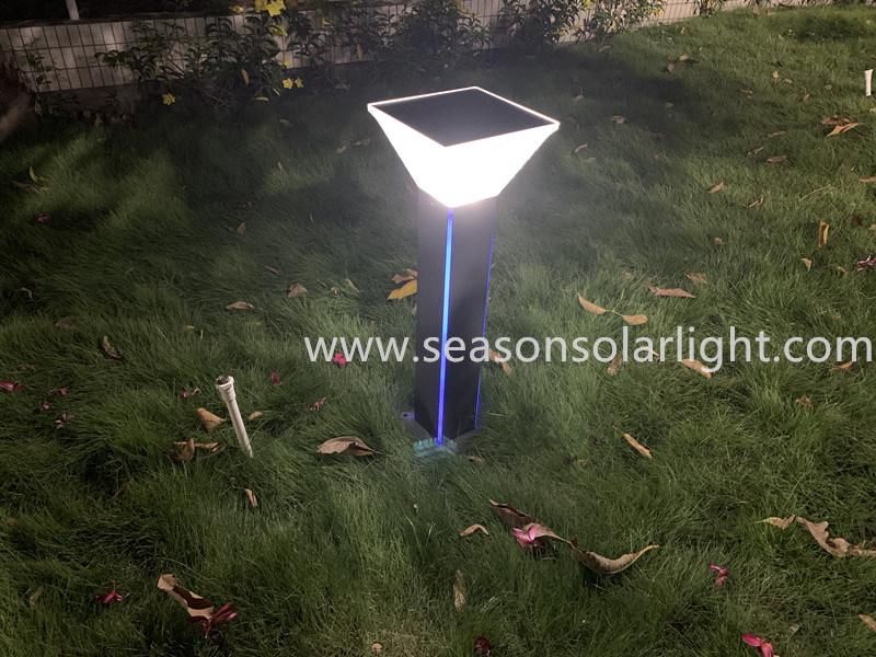 High Power Solar Energy LED Garden Outdoor Solar Bollard Light with LED Strip Lighting