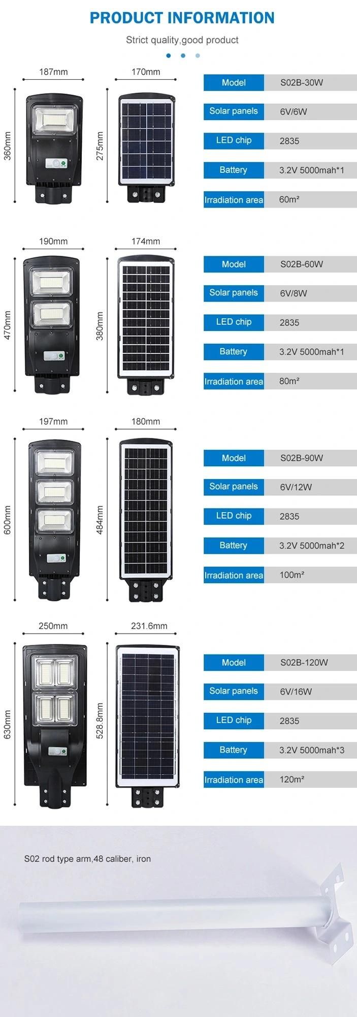 Outdoor Lighting Garden Integration Solar Street Light LED Lamp Lights Lighting Decoration Energy Saving Power System Home Products Sensor Portable Light