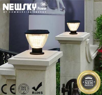 New Style LED Lamp Outdoor Pillar Gate Lighting Smart 3W Solar Garden Light with LED Lights
