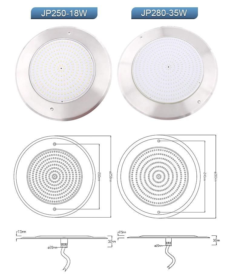 PAR56 IP68 Waterproof 100%RGB Synchronous Control LED Underwater Pond Lights