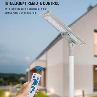 Integrated Motion Sensor Outdoor IP65 Waterproof LED 60W 100W 180W All in One Solar Street Lamp