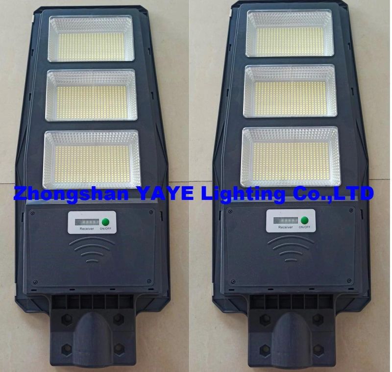 Yaye Hottest Sell Factory Price High Quality 300W Sensor Solar LED Street Road Garden Wall Lighting with 500PCS Stock/ Remote Controller (YAYE-22SLSL300WC)