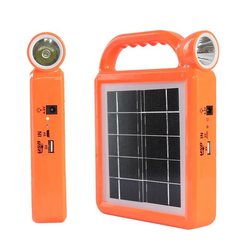 LED Portable USB Charge Solar Panel Power Bank LED Flashlight