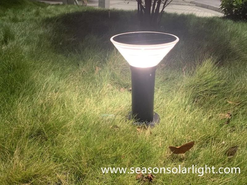 Factory Supply Bright Smart LED Outdoor Solar Powered Garden Light with Warm+White LED Lights