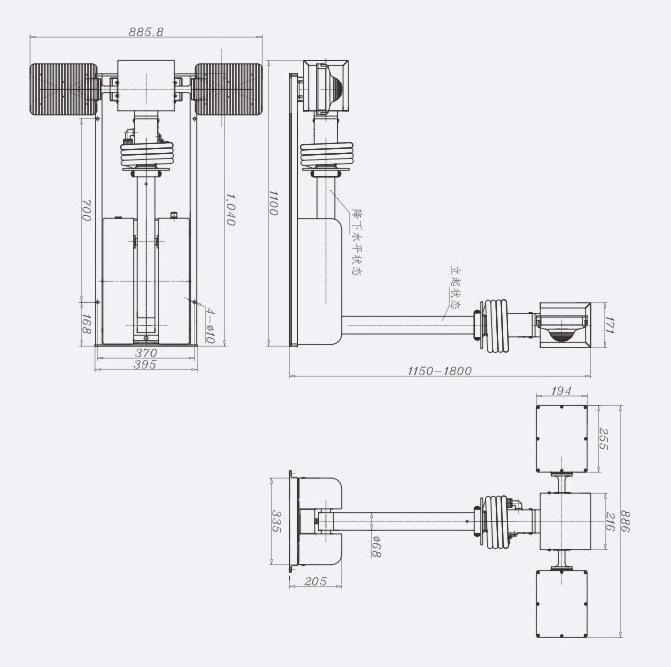 Senken Roof-Mounted Lighting Equipment Site Scan Light Lamp Advanced