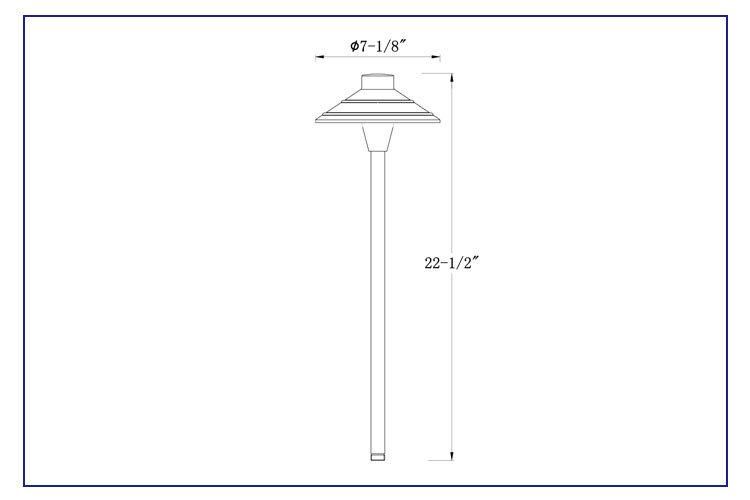 2020 New Elegant G4 Die-Cast Brass Path Lights Fixture for Landscape Garden Lighting