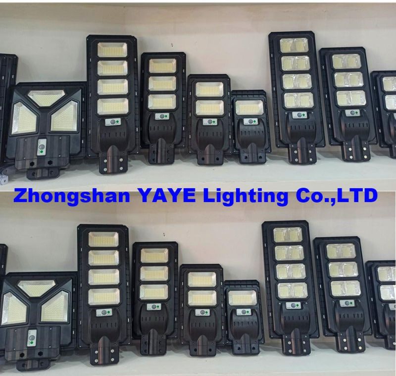 Yaye 2022 Hottest Sell High Quality Factory Price 200 Watt Solar Road Street Wall Highway Garden Lamp with Radar Sensor/ Remote Controller 1000PCS Stock
