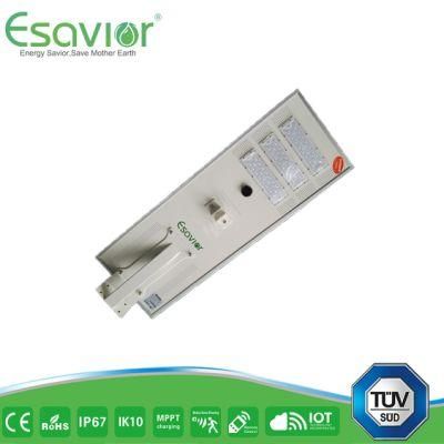 Esavior 406.8wh LiFePO4 Lithium Battery Solar Street Lights Solar Lights Outdoor Lighting