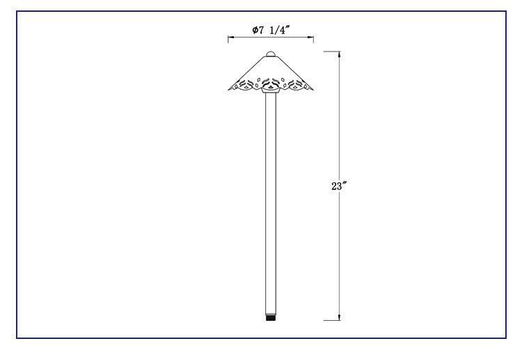 Antique Bronze Finished Path Light/ Area Light for Outdoor