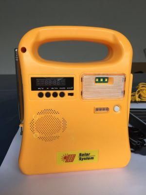 2020 New Portable 5W Solar Home Lighting System Solar LED Light Lamp Solar Lighting Kit Solar Radio for Africa/India/Nigeria Rural Areas