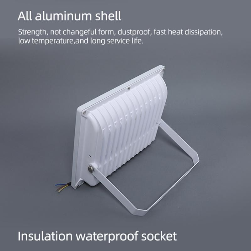 Factory High Quality IP65 50W 100W 200W Outdoor Lighting LED Floodlight High Power Waterproof High Power Garden Yard UFO Highbay Light Tunnel LED Flood Light