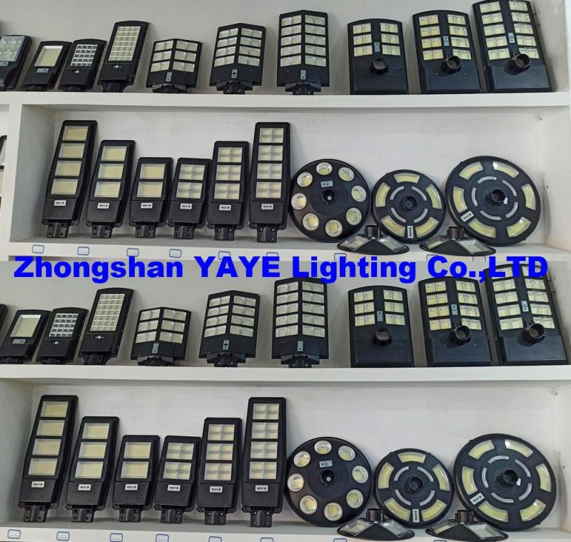 Yaye 2022 Hottest Sell 50/100/150/200 W All in One Solar LED Street Road Wall Garden Light with Remote Controller/Radar Sensor 500PCS Stock Each Watt