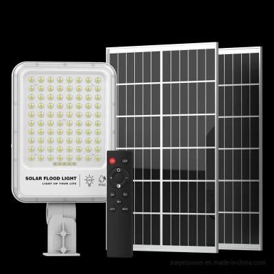2500 Lumen Built-in Lithium Battery with 50W Poly Solar Panel Charged Solar Street Light