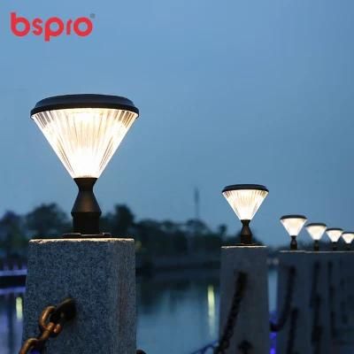 Bspro IP65 Smart New Type High Power Outdoor Waterproof Garden All in One Wall Lamp Light