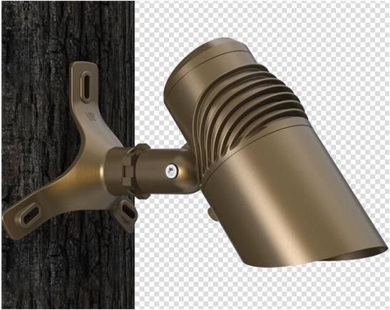 LED Brass Integrated Fixture for Garden Lighting