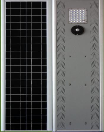 Integrated Solar LED Street Light, LED Solar Street Light 30W Ce, RoHS Approved IP65