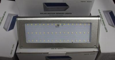 48LEDs 6W Metal Solar Wall Light with Radar Motion Sensor Function