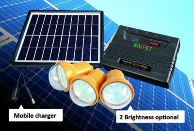 Children Study/Undp/Ngo Project LED Light Portable Solar Home Lighting System LED Light with 3PCS Solar Light